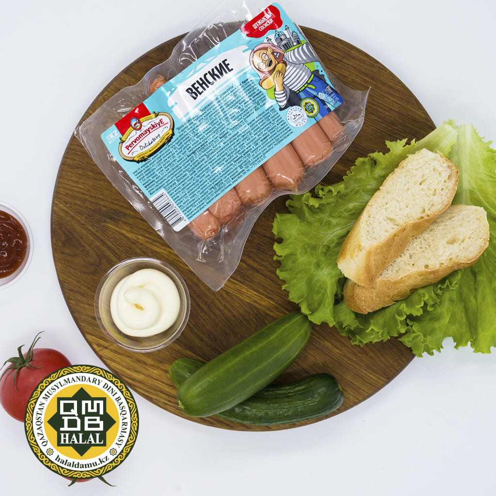 Сосиски Венские Первомайские Деликатесы, вареные, газ, 0,36кг, шт